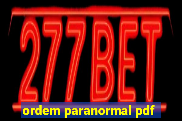 ordem paranormal pdf